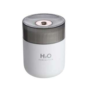 White Spirit RGB humidifier, GXZ-J910, 380 ml, with a transparent top and H2O humidifier text - OEM