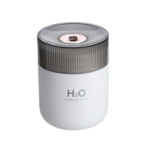 White Spirit RGB humidifier, GXZ-J910, 380 ml, with a transparent top and H2O humidifier text