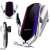 Simple Fast R1 Qi kabelloser Autoladegerät und Telefonhalter, silber, 360 Grad Drehung, automatische Klemmung, schnelles Laden