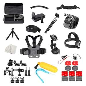 Kit de accesorii 50in1 pentru camera sport GoPro SJCAM