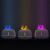 RetroFlame aroma diffusers with different flame colors