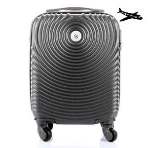 LEONARDO DA VINCI black cabin suitcase with 4 wheels, XS size, removable wheels - Suitcase
