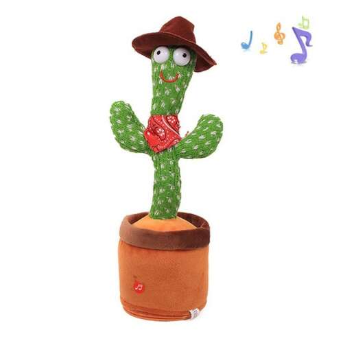 Beszélő, táncoló kaktusz, interaktív játék - cowboy