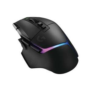 Logitech G502 X Plus fekete vezeték nélküli gamer egér, ferde nézet - Logitech Egér