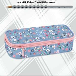 Ars Una Pearl Blossom blue tolltartó, kék virágmintás tolltartó - Ars Una Tolltartó