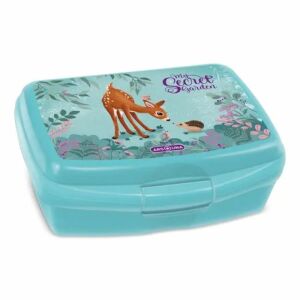 Ars Una My Secret Garden Lunchbox - Blaue Kunststoff Brotdose - Füttern