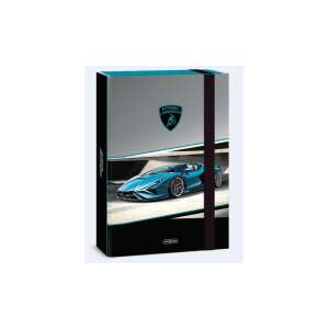 Ars Una A4-es füzetbox Lamborghini mintával, kék és fekete színben, gumipánttal - Füzetbox