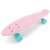 Rózsaszín Penny board gördeszka, ferde nézet