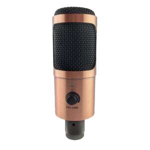 Studió Mikrofon K1 / ZMR-MK-2 condenser microphone, copper color, front view - Microphone