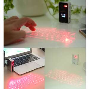 Drahtlose Laser-Projektions-Tastatur, virtuelle Tastatur, tragbare Tastatur, drahtlose Tastatur, Laser-Tastatur, Projektions-Tastatur, ZMR-OT-1 - Tastaturen
