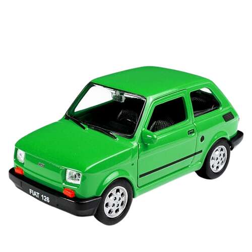Fiat Polski 126 / fém autómodell - retro / zöld