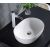 Rea Amelia oval ceramic countertop washbasin with faucet