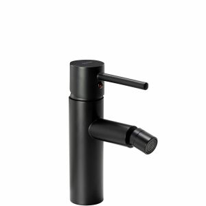 Close-up of Rea Tess Black Bidet Tap - Faucet