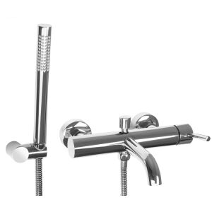 Rea Lungo chrome bath faucet with hand shower - Nonbrand Faucet