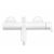 Front view of Rea Lungo Matte White Bath Faucet