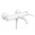 Angled view of Rea Lungo Matte White Bath Faucet