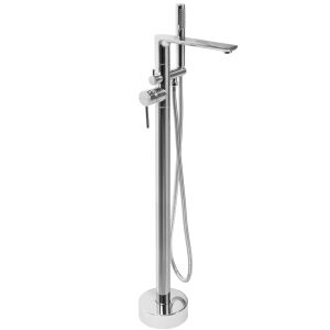 Rea Flores Chrome Freestanding Floor Mounted Bath Mixer Tap 135461752 - Shower set