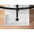 Top-down view of Rea Valeria N rectangular bathroom sink with black faucet