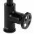 Close-up of Rea Vertigo matte black faucet handle