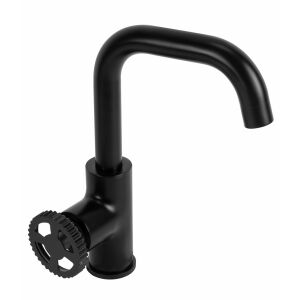 Rea Vertigo mattschwarze Badarmatur, modernes Design - Wasserhahn