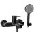REA MAYSON Black Matt Bath Mixer Tap with Shower Set 136528081