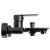 REA MAYSON Black Matt Bath Mixer Tap with Shower Set 136528081