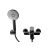 REA MAYSON Black Matt Bath Mixer Tap with Shower Set 136528081