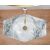 Top view of Rea Vegas marble effect ceramic washbasin