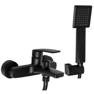 REA LUPPO Black Matt Bath Filler Tap with Shower Set 94458753 - Rea Faucet