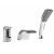 Stylish Rea Riven bathtub faucet with handheld shower