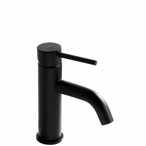 Rea Lungo black basin mixer tap isolated on white - Nonbrand Faucet