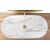 REA CLEO 81 Oval Marble Effect Ceramic Washbasin - Top View