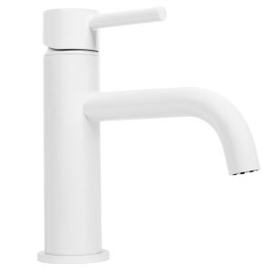 Rea Lungo White Bathroom Faucet - Modern Design - Faucet