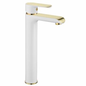 REA Bloom white gold high Bathroom Faucet 135461917 - Nonbrand Faucet