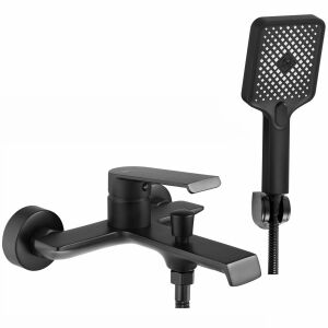 Rea Hass black matte bathtub faucet with shower head - Nonbrand Faucet