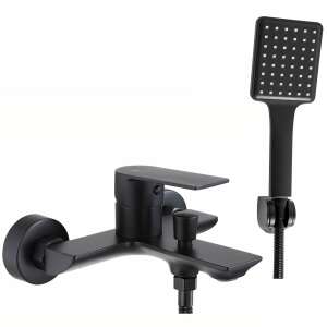 Urban Black bathtub faucet with shower head, black matte finish - Faucet