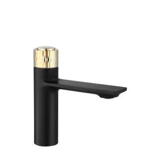 REA Storm Black Gold Low Bathroom Faucet 135968472 - Nonbrand Faucet