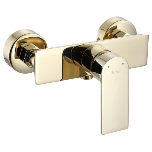 Rea Urban Gold Wall Mounted Shower Faucet