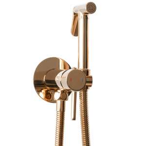 Lungo Loop Rose Gold Bidet-Armatur, wandmontiert, mit Duschkopf und Schlauch - Nonbrand Wasserhahn