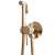 Lungo Loop Rose Gold Bidet-Armatur, wandmontiert, mit Duschkopf und Schlauch