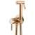 Lungo Loop Rose Gold bidet tap, wall mounted, with shower head and hose
