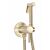 Angled view of Lunga Loop Arany Brushed Gold Bidet Spray