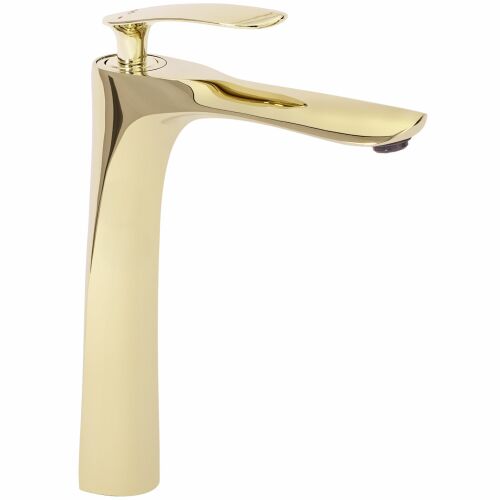 Rea Orbit High Gold Bathroom Faucet