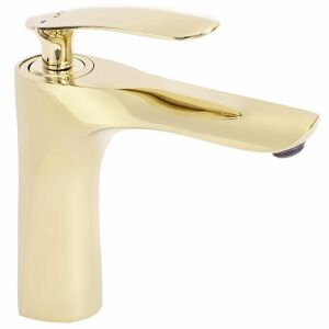 Rea Orbit Low Gold Bathroom Faucet - Modern Design - Nonbrand Faucet