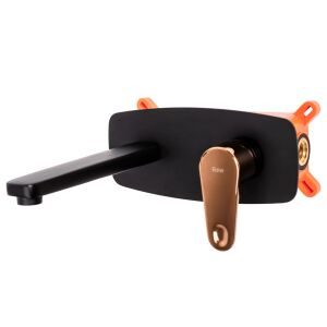 Rea Mild black and rose gold concealed bathroom faucet - Nonbrand Faucet