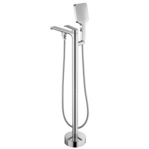 Rea HASS Moderne Chrom Bodenmontierte Badewannenarmatur mit Handbrause - Wasserhahn