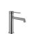 Rea Foss brushed nickel bathroom faucet isolated on white