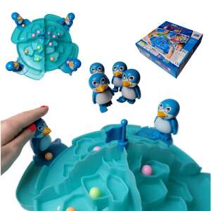 PenguinGo! ügyességi társasjáték - pingvin foci jégheggyel és színes labdákkal (BBMJ) 94462797 Társasjáték
