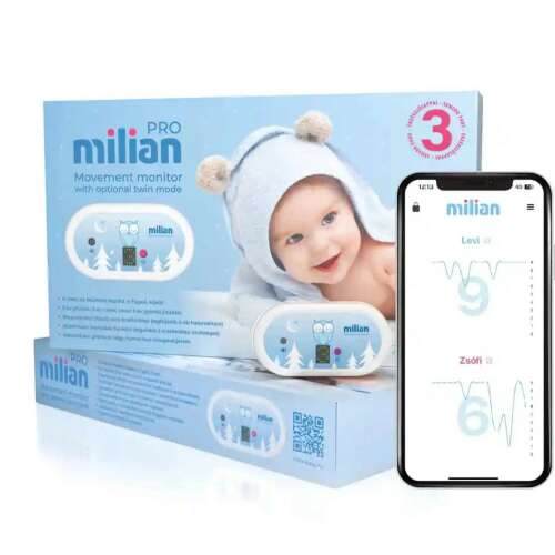 Milian Pro Plus Bluetooth baby movement monitor with 3 sensors and mobile app