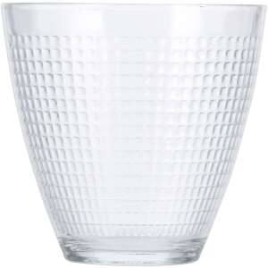 Priehľadný pohár na pitie, reliéfny vzor, 220ml - Poháre na vodu
